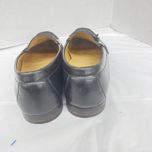 Cole Haan‎ Mens Pinch Loafer Size 11 D Black Leather Tassel Moc Toe Dress Shoe main image 5